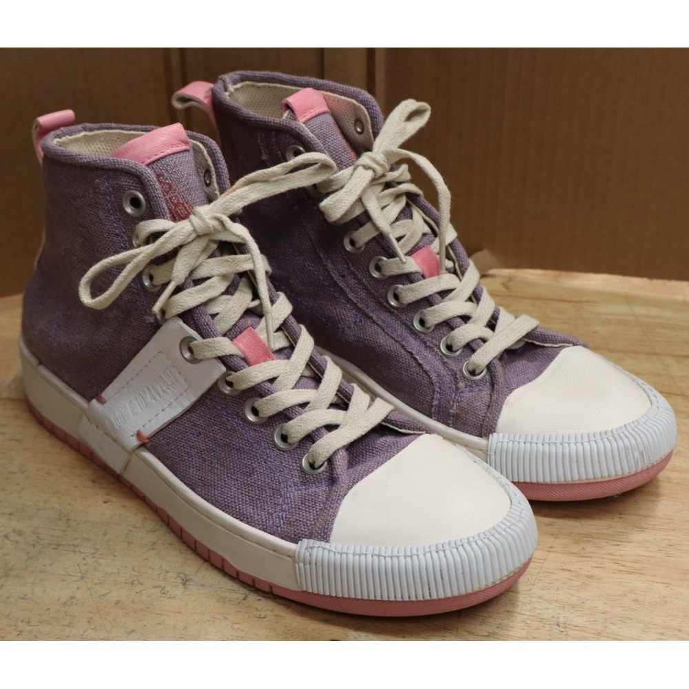 A.S.98 Leather Sneakers Shoes Purple Pink White Womens Size 42 Made in Bosnia